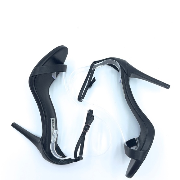 Steve Madden Black Stiletto Sandals Size 8.5 - Picture 4 of 7